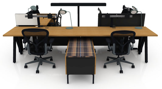 Kit de 4 postes de travail - Canvas Vista (25boxes)