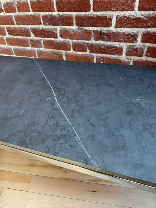 Florence Knoll Rectangular Coffee Table marbre satin grigio