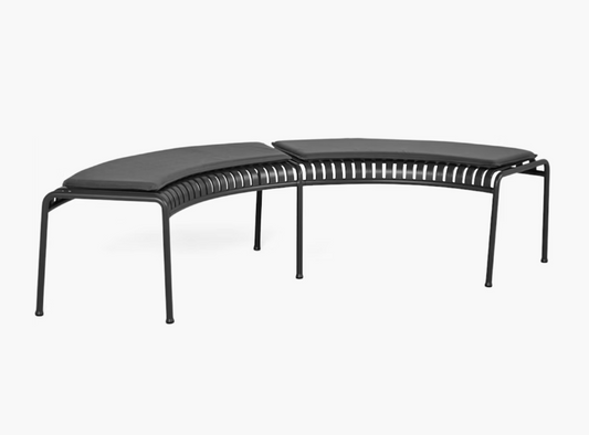 KIT de 3x Palissade Park Bench avec coussins (cercle complet)