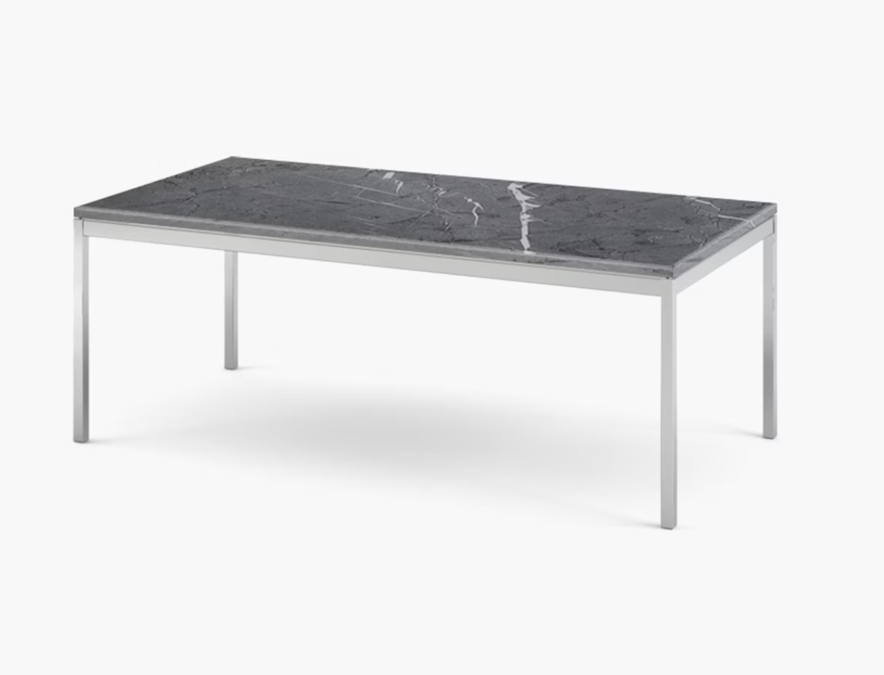 Florence Knoll Rectangular Coffee Table marbre satin grigio