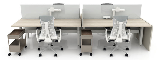 Kit de 4 postes de travail RENEW LINK (17boxes)
