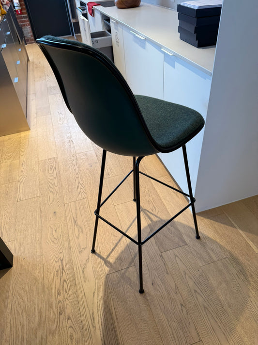 Eames Molded Plastic Stool with fabric
