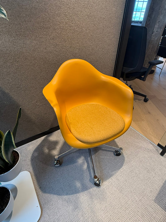 Eames Upholstered Molded Plastic Task Armchair