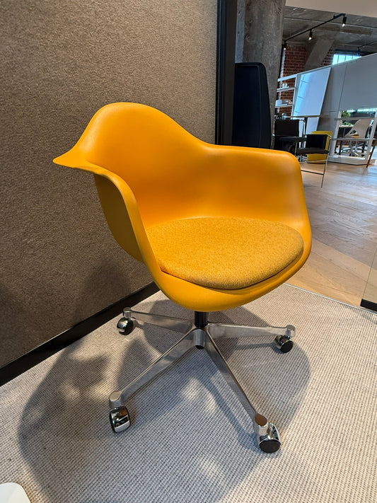Eames Upholstered Molded Plastic Task Armchair