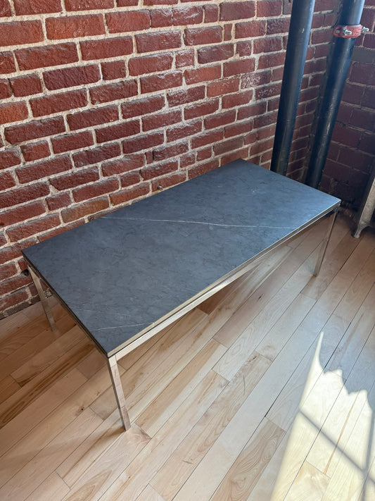 Florence Knoll Rectangular Coffee Table marbre satin grigio