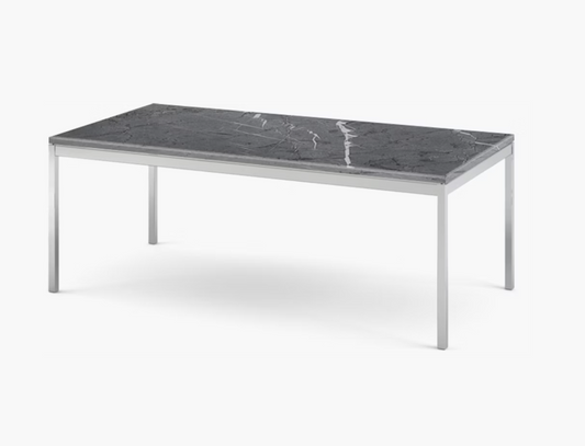 Florence Knoll Rectangular Coffee Table marbre satin grigio