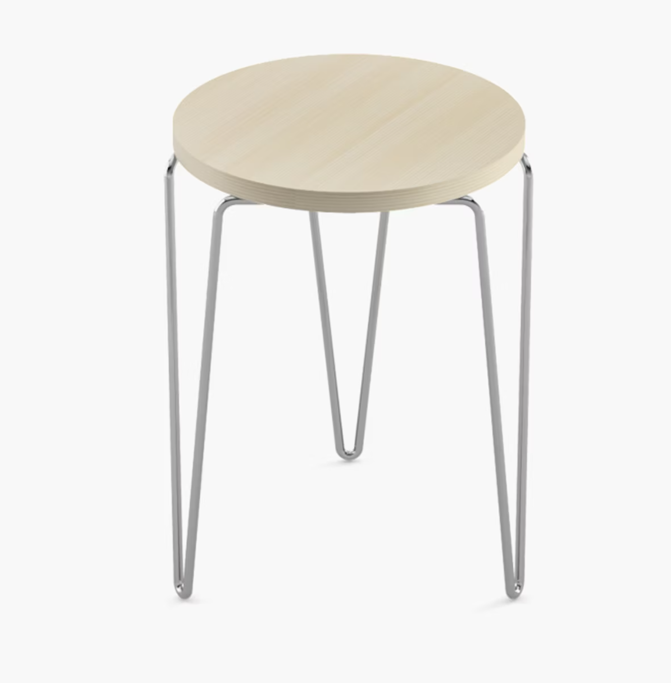 Florence Knoll Hairpin™ Stacking Table - CHROME/ASH