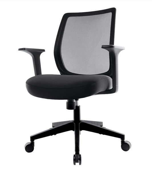 Chaise de travail générique noire en mèche - Comme neuve